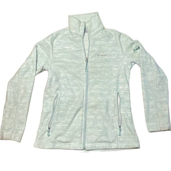 Columbia Jackets & Blazers - Columbia full sip seafoam green fleece small